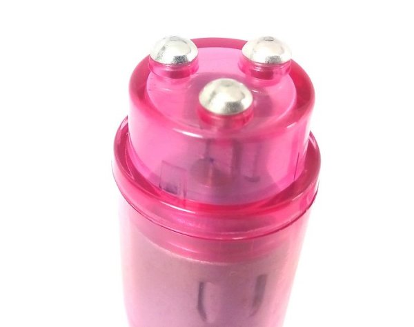 (BULK) CLOUD 9 NOVELTIES MINI MASSAGER POCKET ROCKET PINK W/ 4 ATTACHMENTS