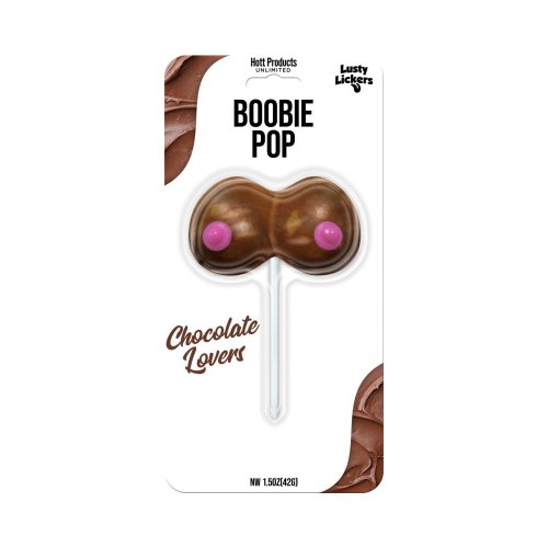 Lusty Lickers Boobie Pop - Chocolate