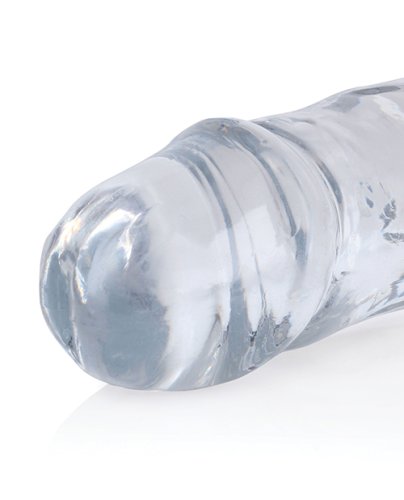 Shots RealRock Crystal Clear 13\" Double Dildo - Transparent