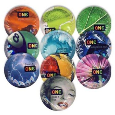 ONE Colours Sensations Condoms 100p Bowl