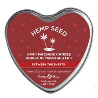4.7 oz. Heart Tin Edible Massage Candle Between the Sheets (SEASONAL - LIMITED SUPPLY)