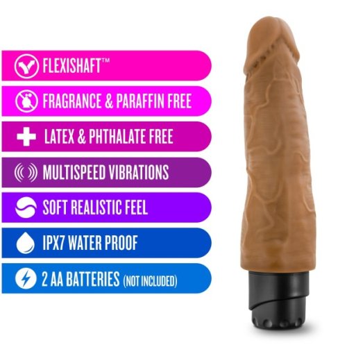 DR SKIN COCK VIBE #14 8 MOCHA \"