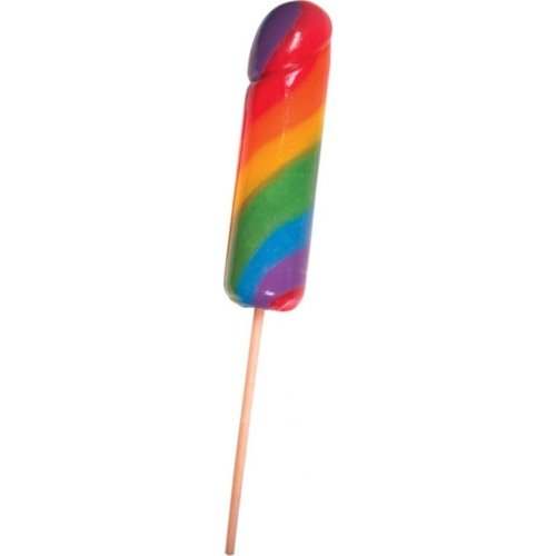 Rainbow Jumbo Candy Cock Pop