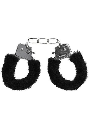 B&W BEGINNER\'S FURRY HANDCUFFS W/ QUICK RELEASE BUTTON