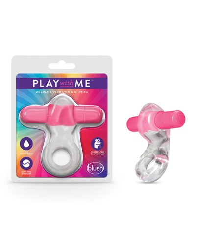 PLAY WITH ME DELIGHT VIBRATING C-RING PINK