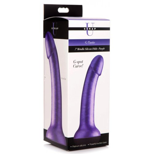 G-Tastic 7\" Metallic Silicone Dildo -Pur