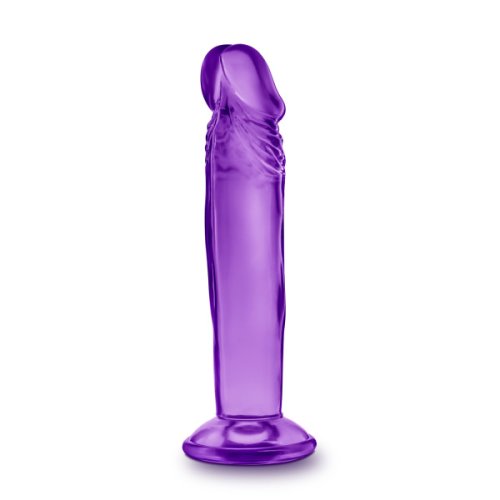 B YOURS SWEET N SMALL 6IN DILDO W/ SUCTION CUP PURPLE