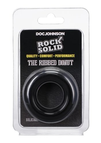 ROCK SOLID RIBBED DONUT BLACK