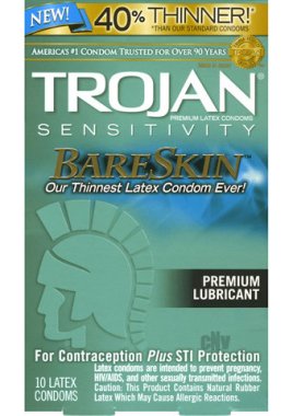 TROJAN BARE SKIN 10 PACK