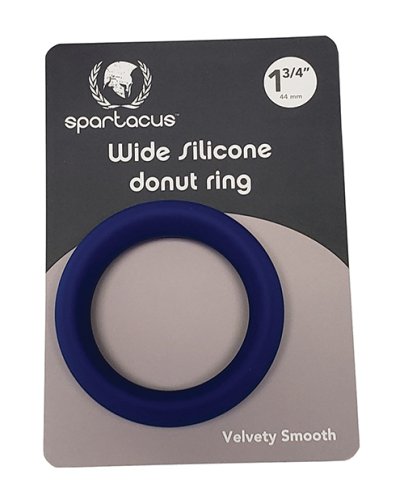 Spartacus 1.75\" Wide Silicone Donut Ring - Blue