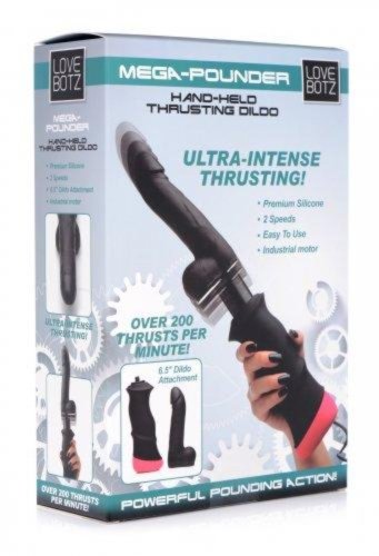 Mega-Pounder Hand-Held Thrusting Dildo