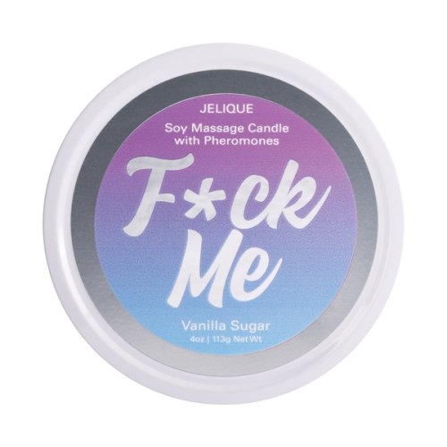 MASSAGE CANDLE W/ PHEROMONES F*CK ME VANILLA SUGAR 4OZ