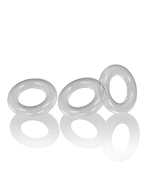 WILLY RINGS 3 PK COCKRINGS WHITE (NET)