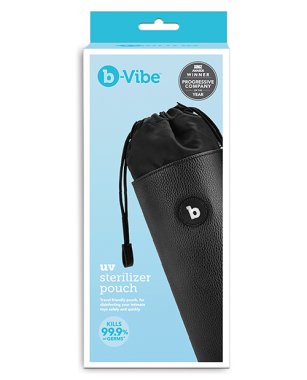 b-Vibe UV Sterilizer Pouch w/USB Cord - Black