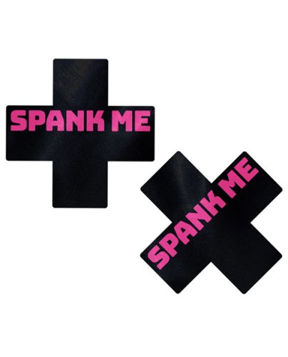 Pastease Premium Spank Me Plus - Black/Pink O/S