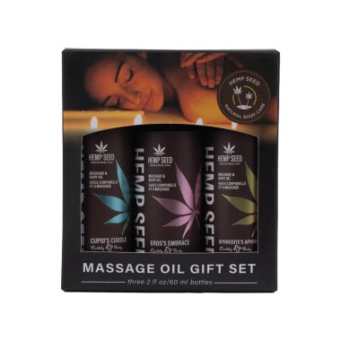 Hemp Seed Massage Oil Gift Set