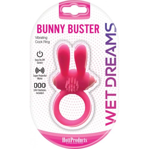 WET DREAMS BUNNY BUSTER COCK RING W/ TURBO BUNNY MOTOR