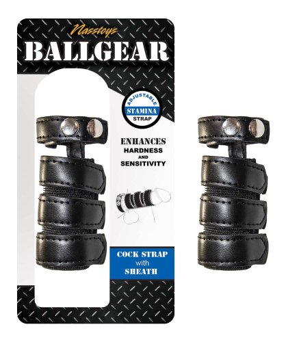 BALLGEAR COCK STRAP WITH SHEATH BLACK