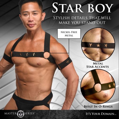 Star Boy Chest Harness w Arm Bands LXL