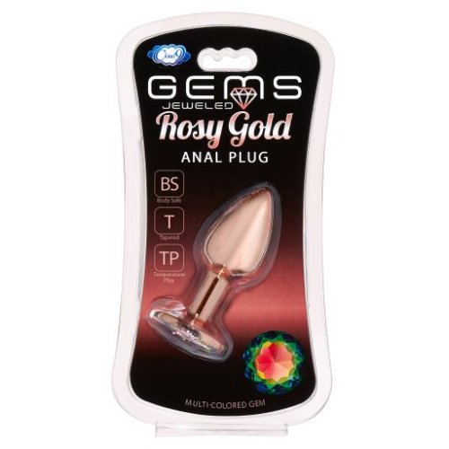 GEMS ROSY GOLD ANAL PLUG SMALL