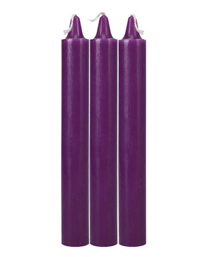 Japanese Drip Candles - Pack of 3 Purple