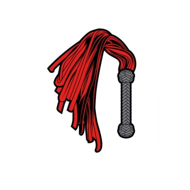 Enamel Pin: Flogger - Red/Black
