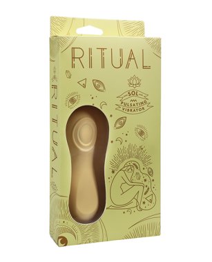 RITUAL Sol Rechargeable Silicone Pulsating Vibe - Yellow