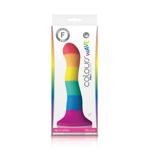 COLOURS PRIDE EDITION 6IN WAVE DILDO RAINBOW