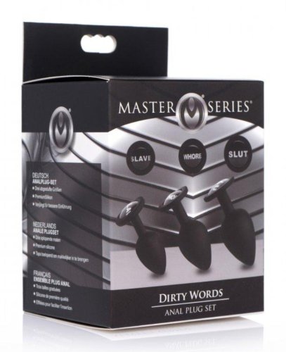 MS Dirty Words Anal Plug Set