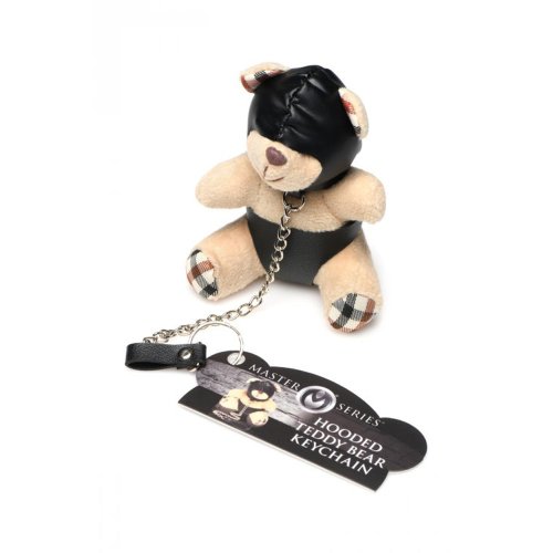 Hooded Bondage Teddy Bear Keychain