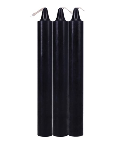 Japanese Drip Candles - Pack of 3 Black