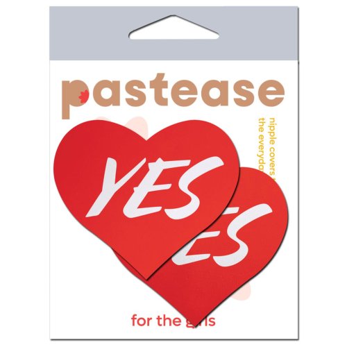 \'YES\' Red Heart Pasties