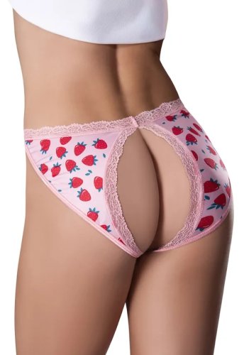 SPLIT BACK PANTY L/XL STRAWBERRY