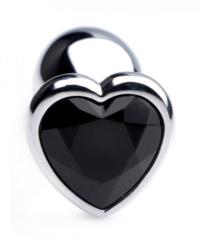 BOOTY SPARKS BLACK HEART GEM ANAL PLUG SMALL