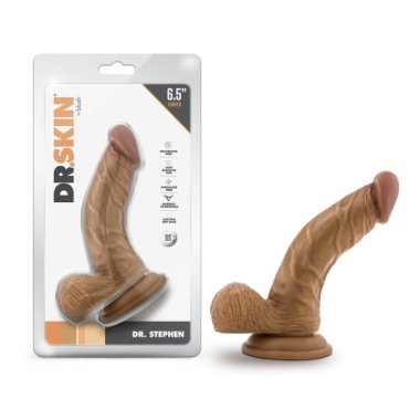 DR. SKIN DR. STEPHEN 6.5IN DILDO W/ BALLS TAN