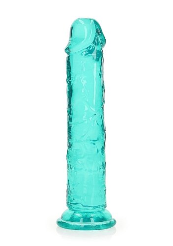 REALROCK STRAIGHT REALISTIC 7 IN DILDO TURQUOISE