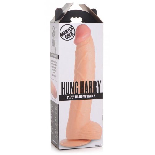 Hung Harry 11.75\" Dildo w/ Balls - Light