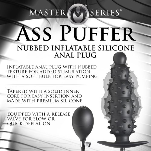 MASTER SERIES ASS PUFFER NUBBED INFLATABLE ANAL PLUG