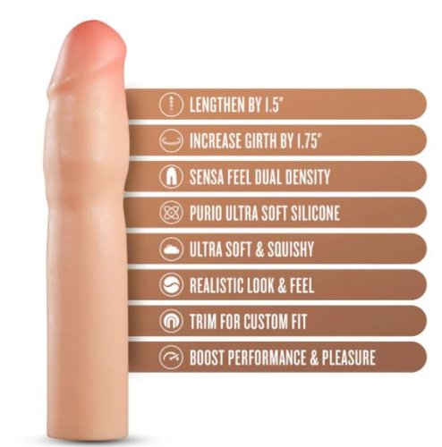 PERFORMANCE PLUS 1.25IN SILICONE PENIS XTENDER BEIGE