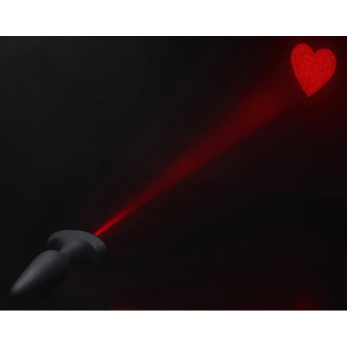 Laser Heart Medium Anal Plug w/ RC *