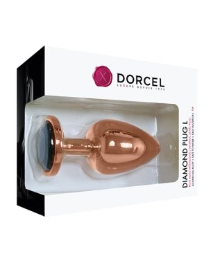 Dorcel Aluminium Bejeweled Diamond Plug - Rose Gold Large