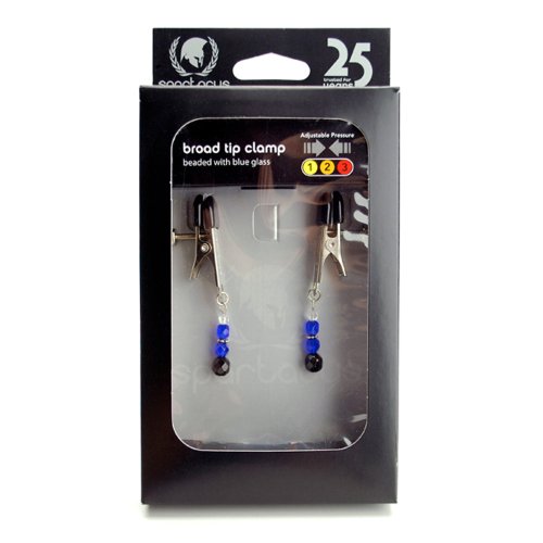 Blue Beaded Clamps - Adj Broad Tip