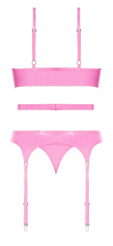 CLUB CANDY BASQUE & CHEEKY PANTY PINK S/M
