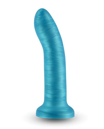 Royals 6\" Charlie Curved Dildo - Metallic Teal