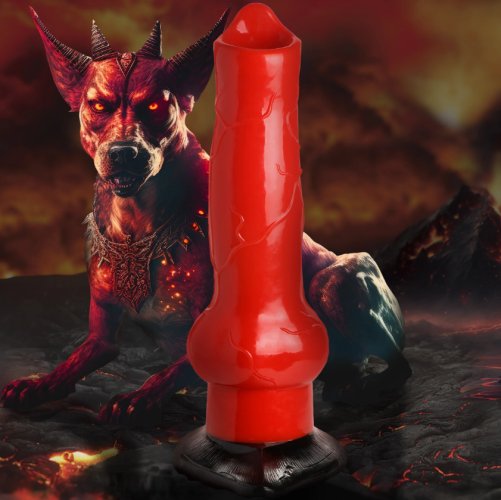 Hell-Hound Canine Penis GIANT 3\' Dildo