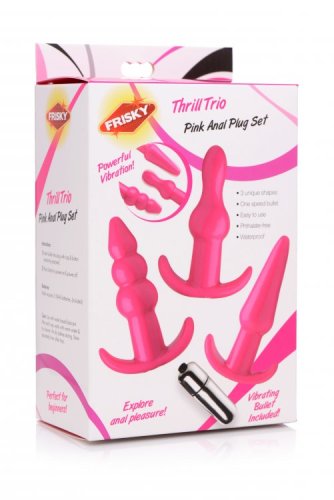 FRISKY THRILL TRIO ANAL PLUG SET PINK