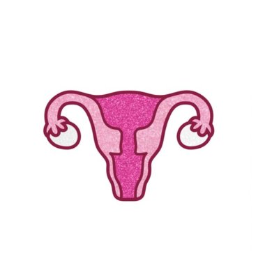 Enamel Pin: Uterus - Sparkly Pink