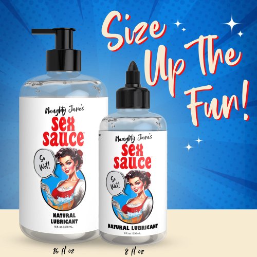 Naughty Janes Sex Sauce Natural Lube 8oz