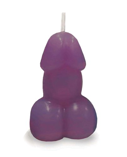 Eden\'s Penis Candle - Purple - Vanilla