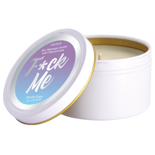 MASSAGE CANDLE W/ PHEROMONES F*CK ME VANILLA SUGAR 4OZ